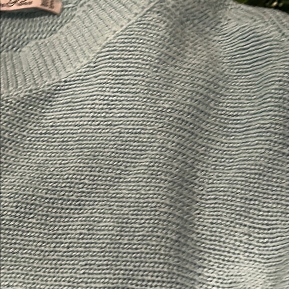 Light Blue Women's Sweater Cardigan - Picture 9 of 11